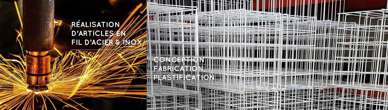 Girard : fabrication articles en fil d'acier et inox